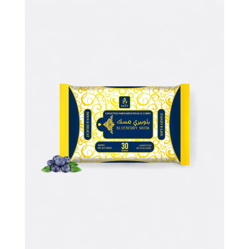 Lingettes sans Alcool Blueberry Musk