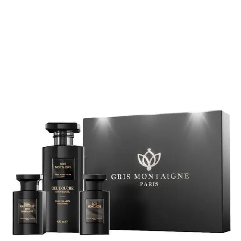 Coffret Bois Montaigne Gris Montaigne | Parfum Mixte Boisé